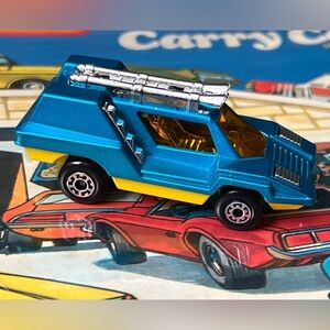 Vintage Matchbox Superfast No. 68 Cosmobile 1975 Lesney England Blue Yellow